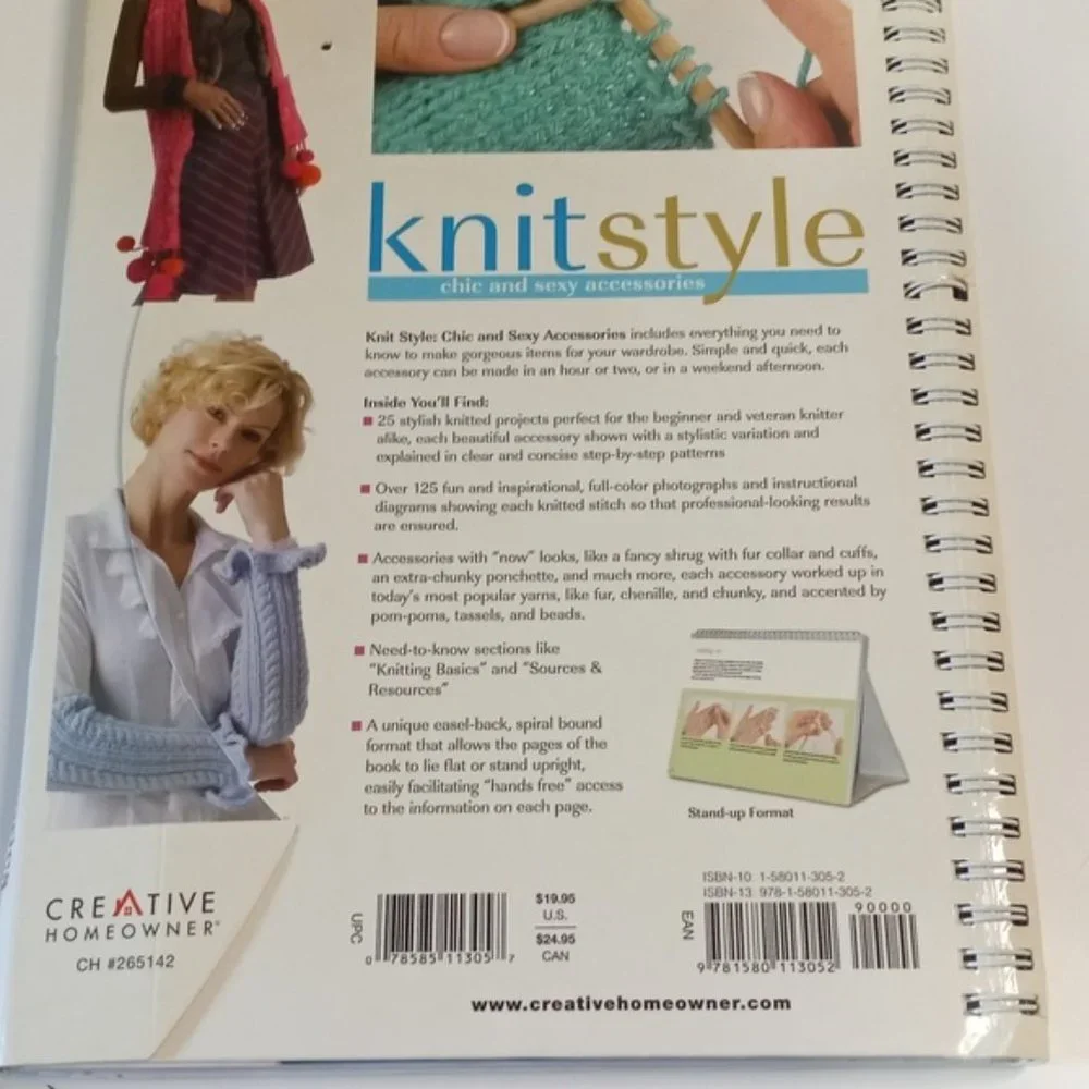 BOOK - #1082 - Hand Crafted Knit Style - Chic and Sexy Accessories